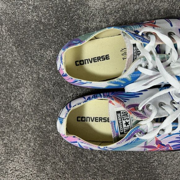 Converse Chuck Taylor All Star 155396F Tropical Print Floral Mens Size 10 Shoes - Picture 11 of 13